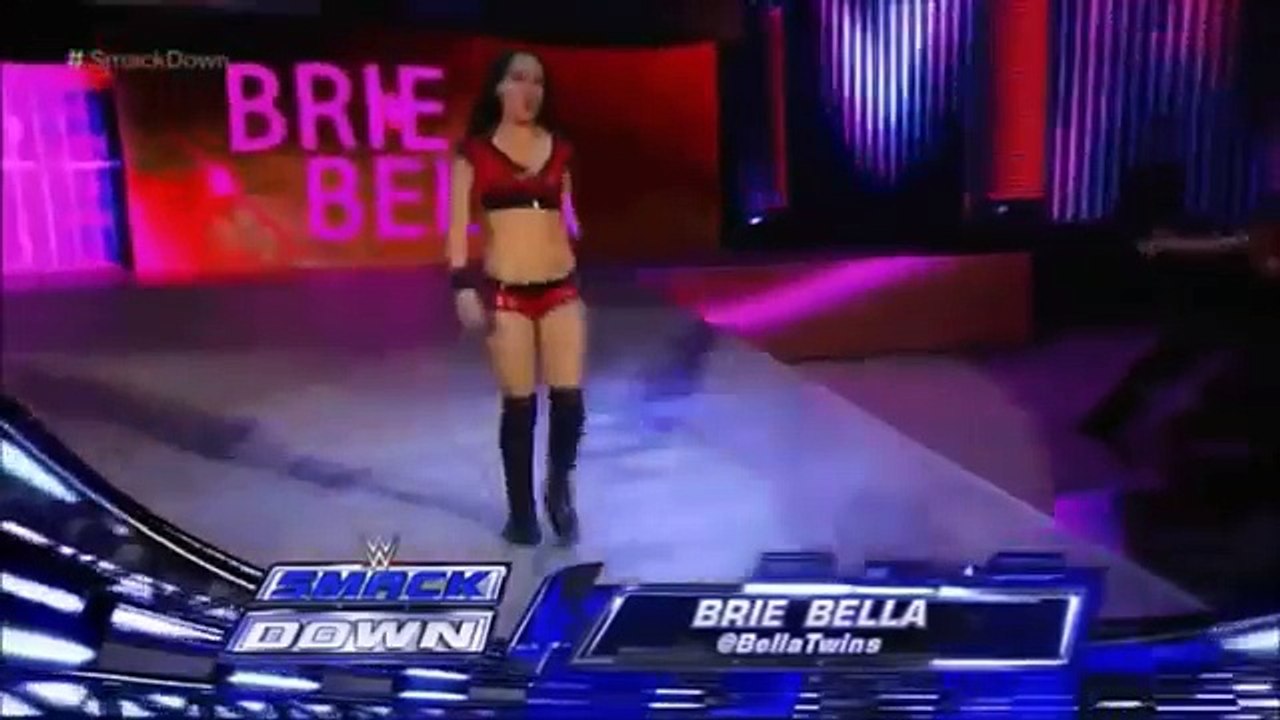 wwe smackdown paige brie bella vs aj