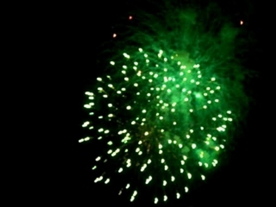 le feu d'artifice