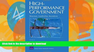 READ  High-Performance Government: Structure, Leadership, Incentives FULL ONLINE