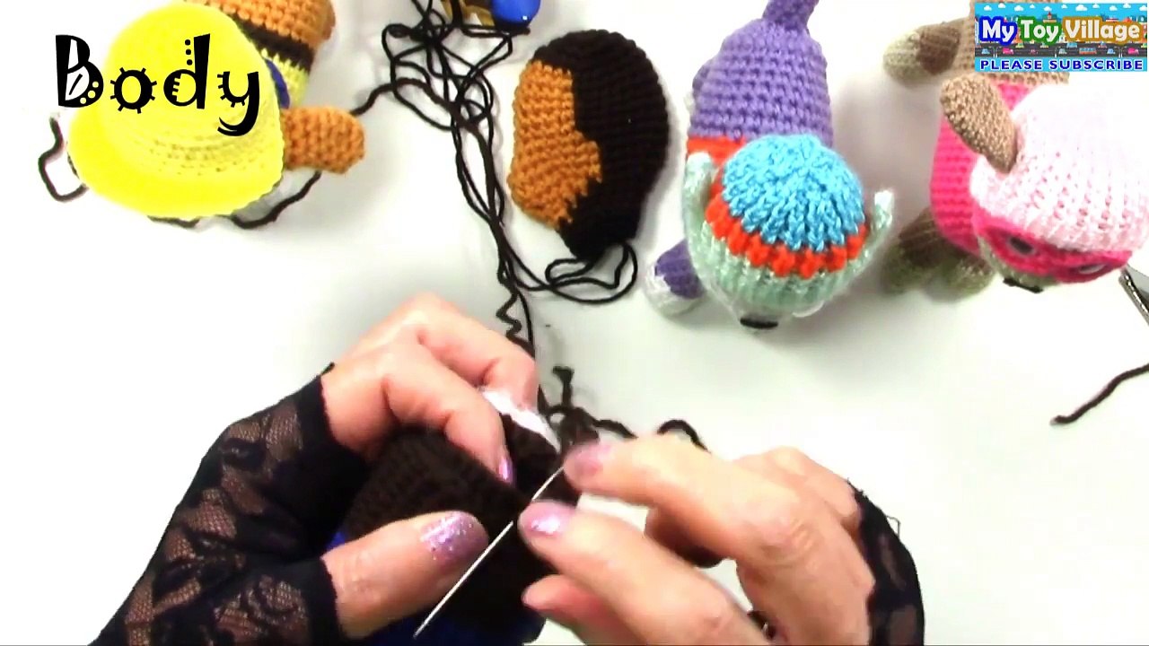 Paw Patrol Chase DIY Amigurumi Crochet Plushie Skye Everest Rubble MyToyVillage