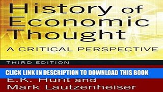 [PDF] History of Economic Thought: A Critical Perspective Full Collection