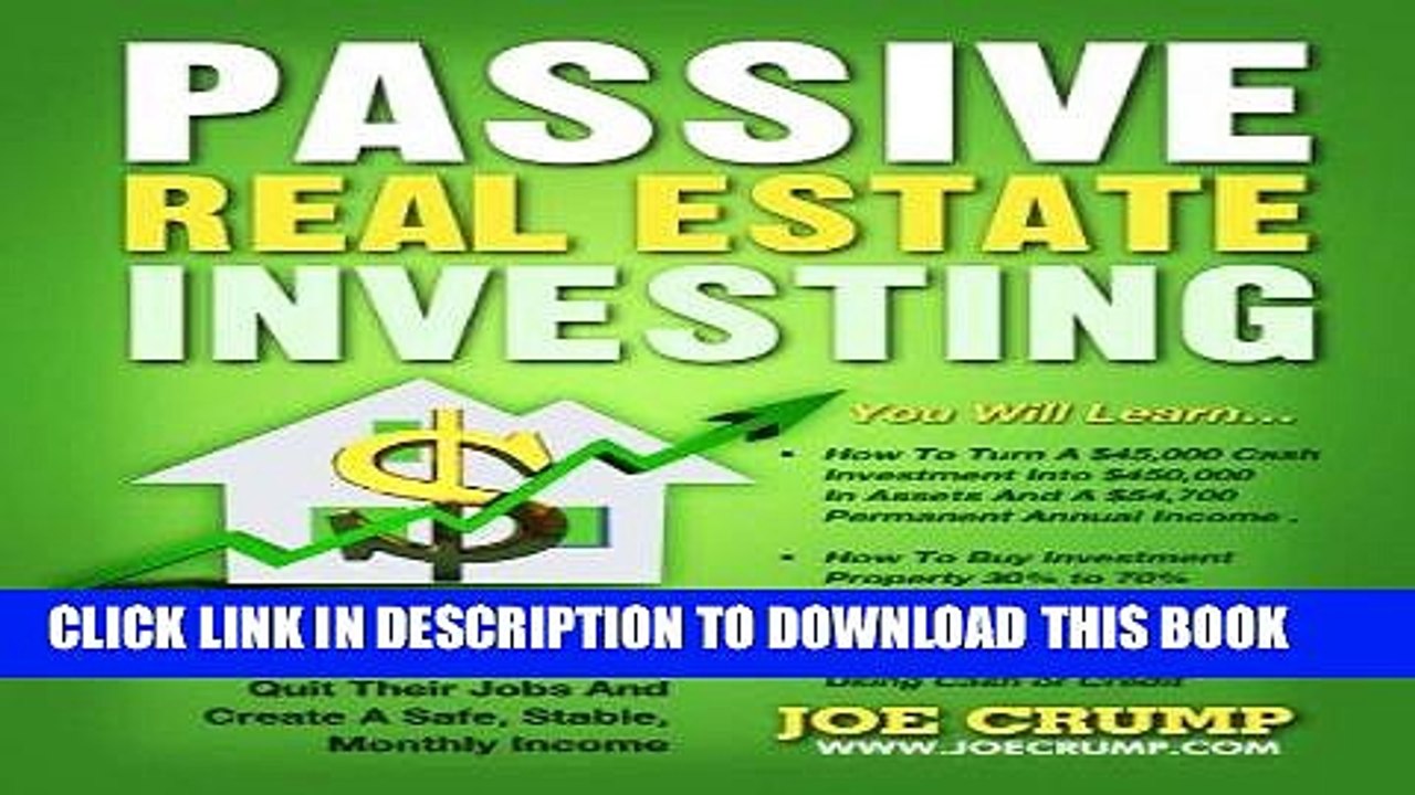 [PDF] Passive Real Estate Investing: How Busy People Buy 100% Passive, Turn-Key Real Estate