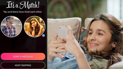 Alia Bhatt Plays The Tinder Game Live  Swipe Right To Zindagi  Dear Zindagi