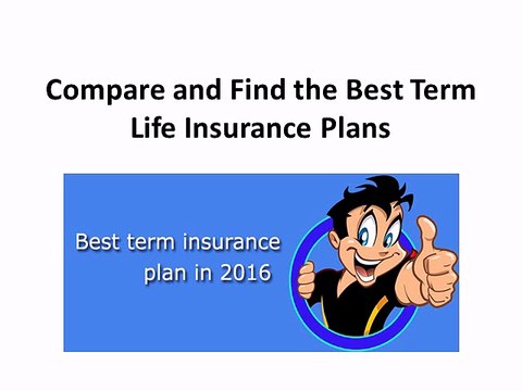 Compare and Find the Best Term Life Insurance Plans