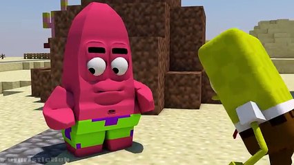 SPONGEBOB IS IN MINECRAFT! - (Minecraft 3D Animation)