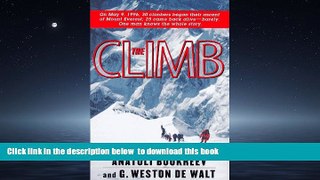 Read book  The Climb: Tragic Ambitions on Everest BOOOK ONLINE