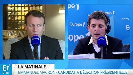 Emmanuel Macron : "Je ne construit pas ce projet en fonction des autres"