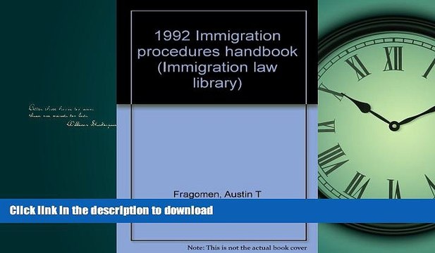 READ BOOK 1992 Immigration procedures handbook (Immigration law library) FULL ONLINE