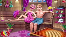 Super Barbie Sauna Flirting - Barbie Love Games For Kids