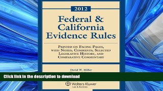 FAVORITE BOOK  Federal   California Evidence Rules, 2012 Edition, Statutory Supplement FULL ONLINE