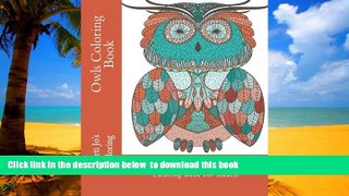 liberty book  Owls Coloring Book: A Stress Management Coloring Book For Adults (Adult Coloring