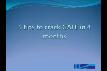 5 tips to crack GATE in 4 months