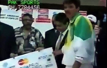 Shahid Afridi first man of the match award for World record fastest 100 of 37!!!