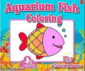 Aquarium Fish Coloring New Fish Games For Kids and Girls