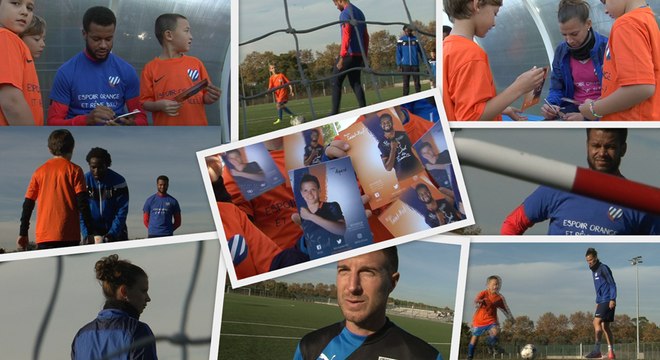 Coach MHSC avec les U8 du CE Palavas