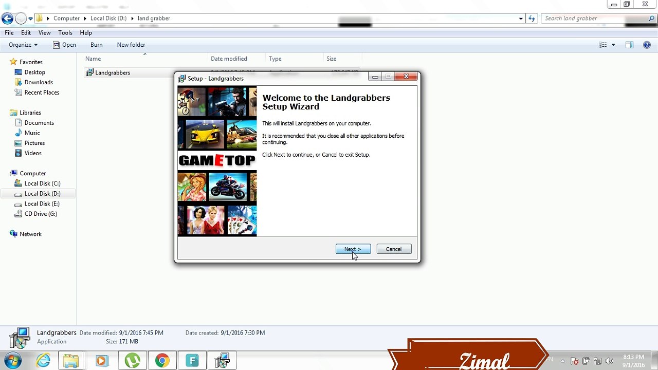 land graber 2 to install in pc computer