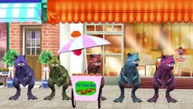 Animals Finger Family | Dinosaur Hot Cross Buns And More If You Are Happy And You Know It Rhymes