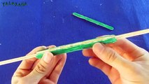 Cómo hacer un arco   Utilizando palitos de helado y palillos de dientes