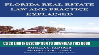 [PDF] Florida Real Estate Law and Practice Explained (All Florida School of Real Estate - Florida