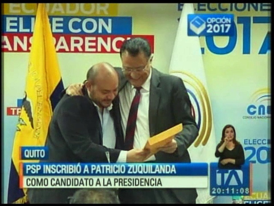 El Partido Sociedad Patriótica inscribió a su binomio presidencial