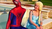 Frozen Elsa Spiderman Play Football! Frozen Elsa Got Hurt w/ Joker & Doctor Anna - Funny Superheroes