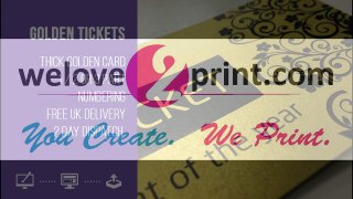 Ticket Printing Gold Tickets and Event Ticket Print Company UK WeLove2Print