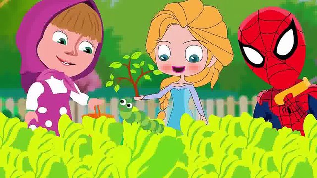 Masha And The Bear New Episodes Masha Vomits Ice Cream On The Bear Frozen Elsa Spiderman