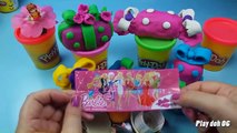 Play doh Kinder surprise eggs Peppa pig Minnie Mouse Barbie Toys unboxing egg