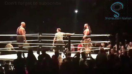 Braun strawman vs big show Exclusive match