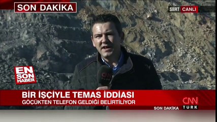 Göçük altındaki işçi kardeşini aradı