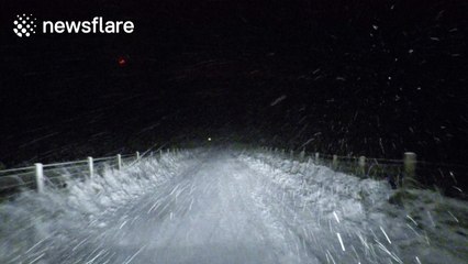 First snow of the winter in Northern Ireland