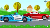 Tom la Dépanneuse et la Voiture de Police à Car City| Voitures et Camions, dessin animé po