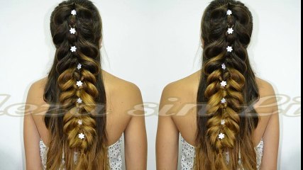 Peinado de Novia con Trenzas y Rizos