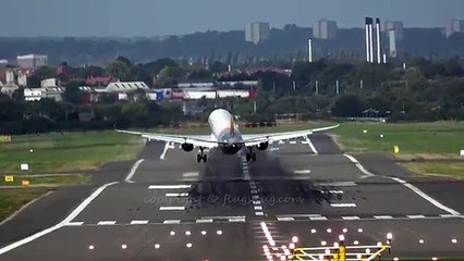 İniş Sırasında Savrulan Uçağın Gerilim Filmini Aratmayan Görüntüsü