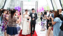 [新竹芙洛麗婚宴會館]空拍婚禮/水中教堂證婚儀式/Jonathan+Tasha