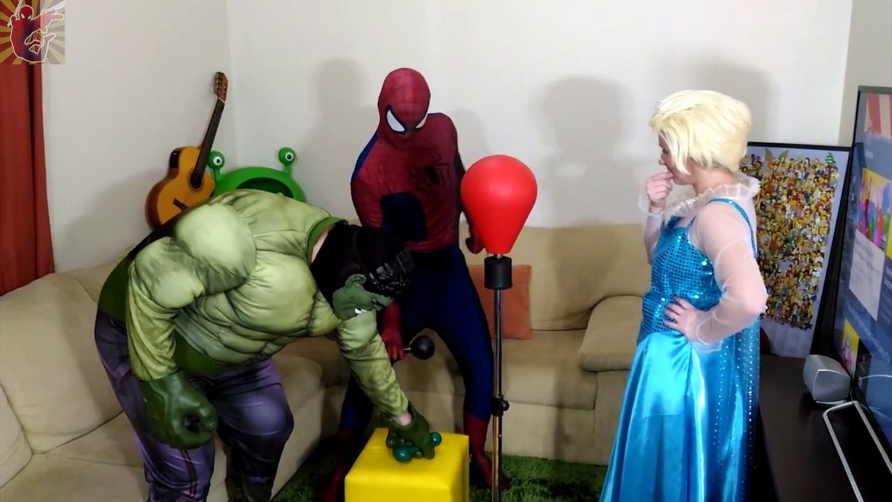 Spiderman & Frozen Elsa vs Doctor! Spiderman is sick, blood! Fun Superheroes in Real Life :)
