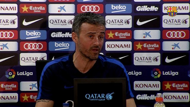 Luis Enrique: “Nos encontraremos un Málaga con mucha confianza”