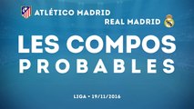 Atlético Madrid - Real Madrid : les compos probables