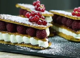 Le mille-feuille aux framboises, la gourmandise à l'état pur !