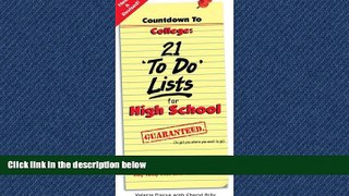 Fresh eBook  Countdown to College: 21 To Do Lists for High School: Step-By-Step Strategies for