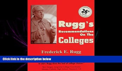 Fresh eBook  Rugg s Recommendations on the Colleges, 26th Edition