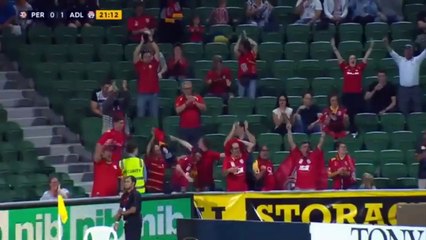 Joshua Risdon Own Goal - Perth Glory FC vs Adelaide United 0-1  Australian A-League 18-11-2016 (HD)
