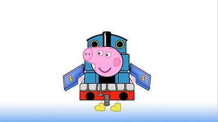 PEPPA PIG Superhero Thomas The Train Robots Transformers Costume, Kids Coloring