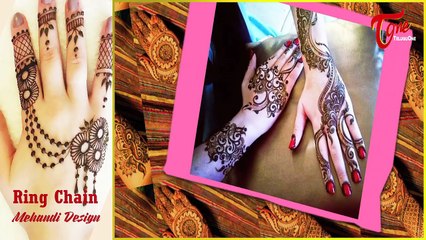 Ring Chain Mehandi Design || Mehandi Designs for Hands