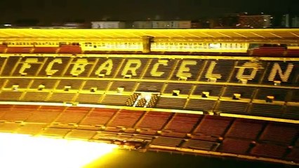 Mira lo que vieron escaladores del Camp Nou del FC Barcelona