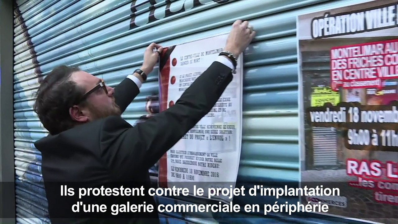 Opération "ville morte" des commerçants de Montélimar