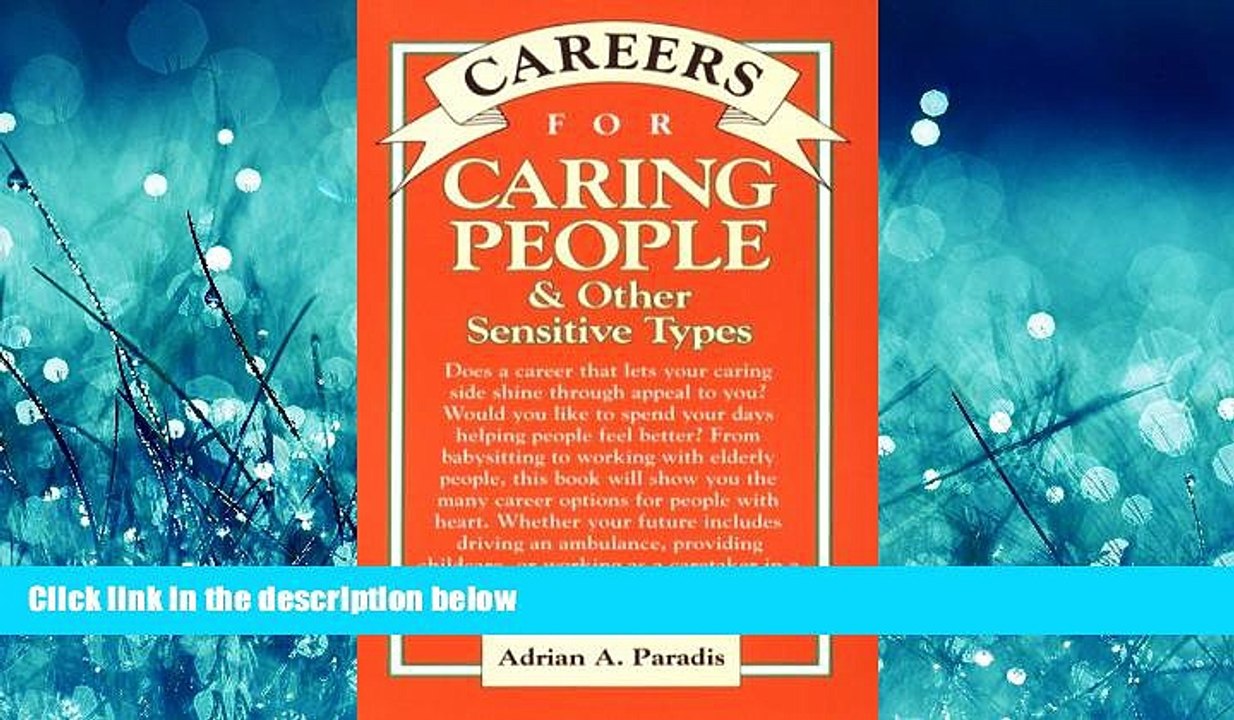 Online eBook  Careers for Caring People and Other Sensitive Types (Vgm Careers for You Series