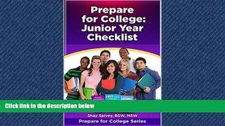 Fresh eBook  Prepare for College: Junior Year Checklist