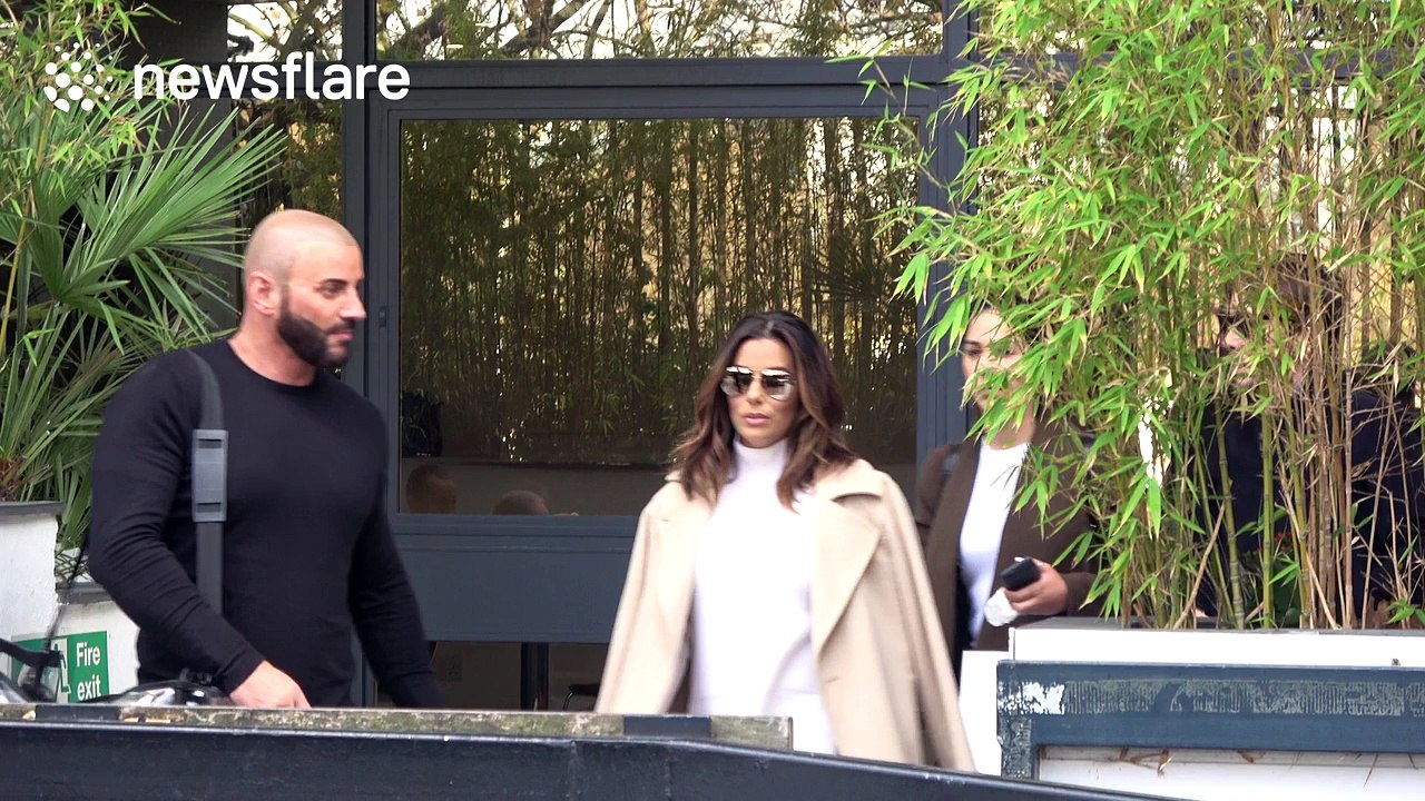 US actress Eva Longoria leaving London TV studios