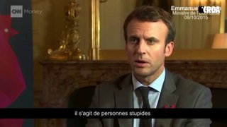 Quand Emmanuel Macron traitait les grévistes d'Air France de 